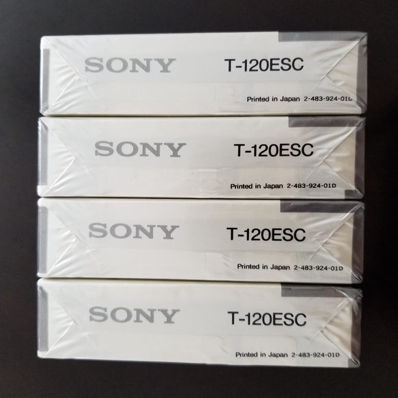SONY | ES T-120 VHS video tapes sealed lot of 4 - Picture 5 of 5
